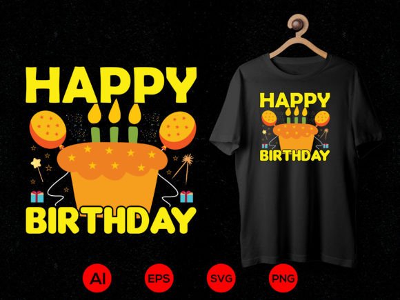 Birthday T-shirt Design 02: Graphics for T-Shirt Designs