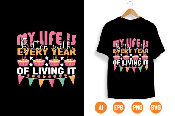 Birthday T-shirt Design 1: Graphics & Print Templates for Local Business