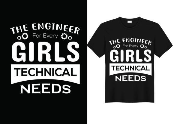 Engineer Girls T Shirt Design: Graphics for T-Shirt Designs