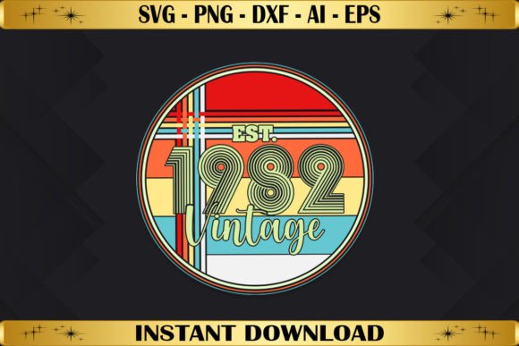 Est 1982 Vintage Birthday: Graphics & T-Shirt Design Review