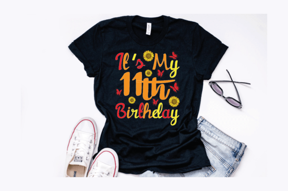 It's My 11th Birthday Design Graphics