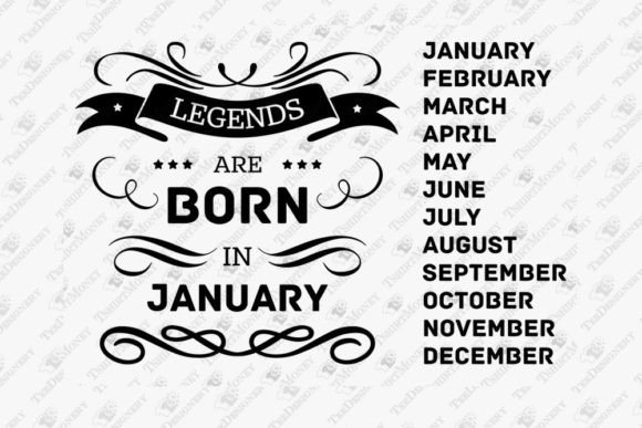 Legends Are Born in Birthday Template